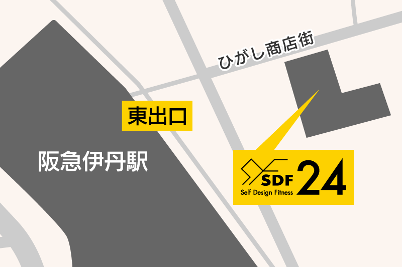 SDF24 阪急伊丹駅前店の地図