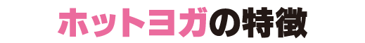 ホットヨガの特徴